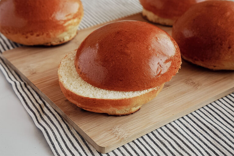 Selbstgemachte Brioche Buns