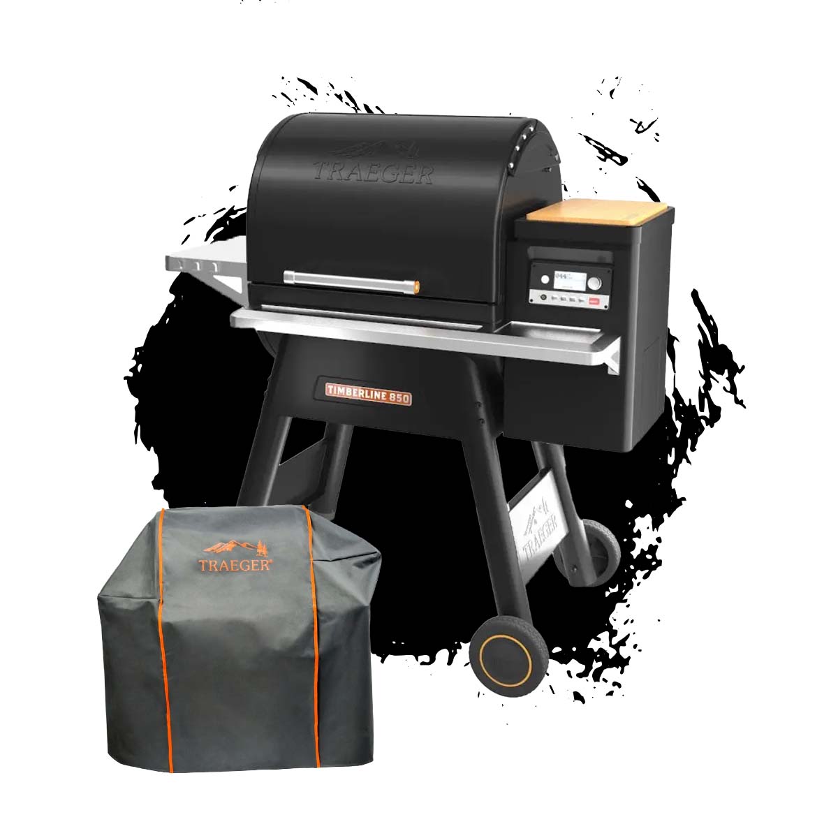 Traeger Pelletgrill Timberline 850 | Schwarz inkl. Abdeckhaube