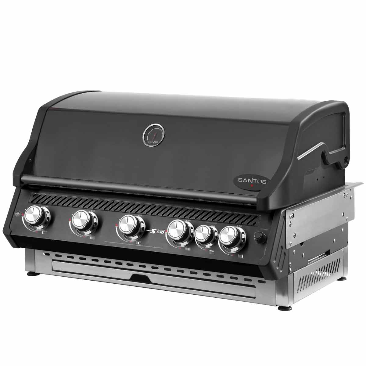 SANTOS Free S-510 PRO Einbaugrill | Heckbrenner | All Black