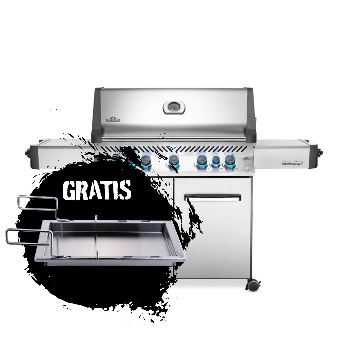 Napoleon Gasgrill Prestige 665 | Edelstahl inkl. Einsatzpfanne