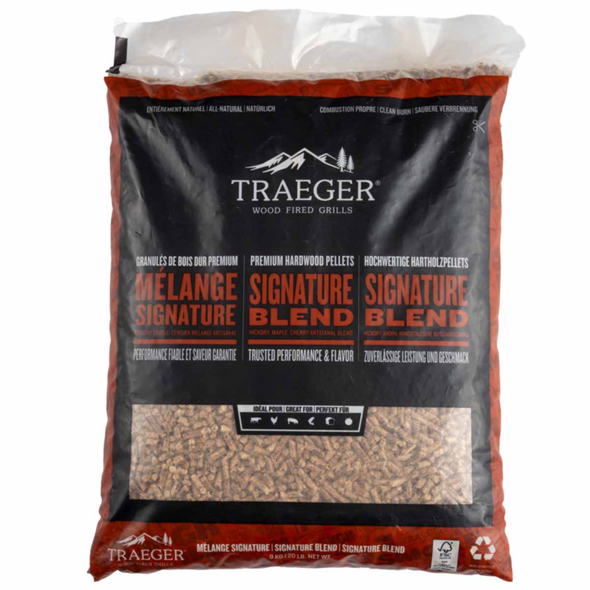 Traeger Hartholz Pellets Signature Blend, 9 kg