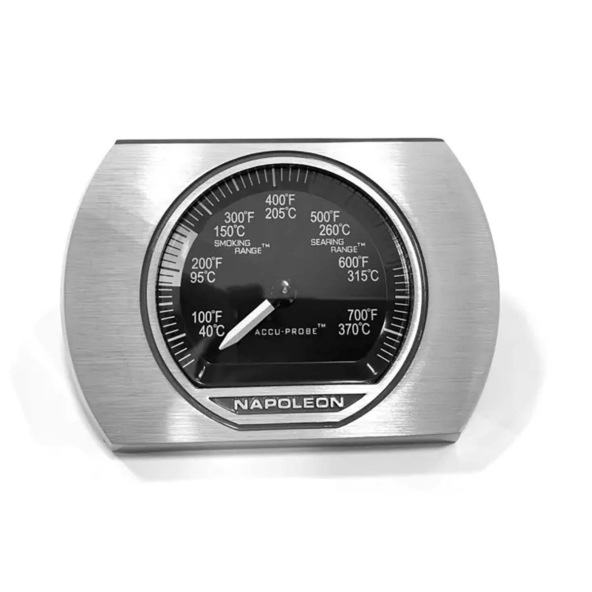 Napoleon Deckelthermometer dunkelgrau Rogue