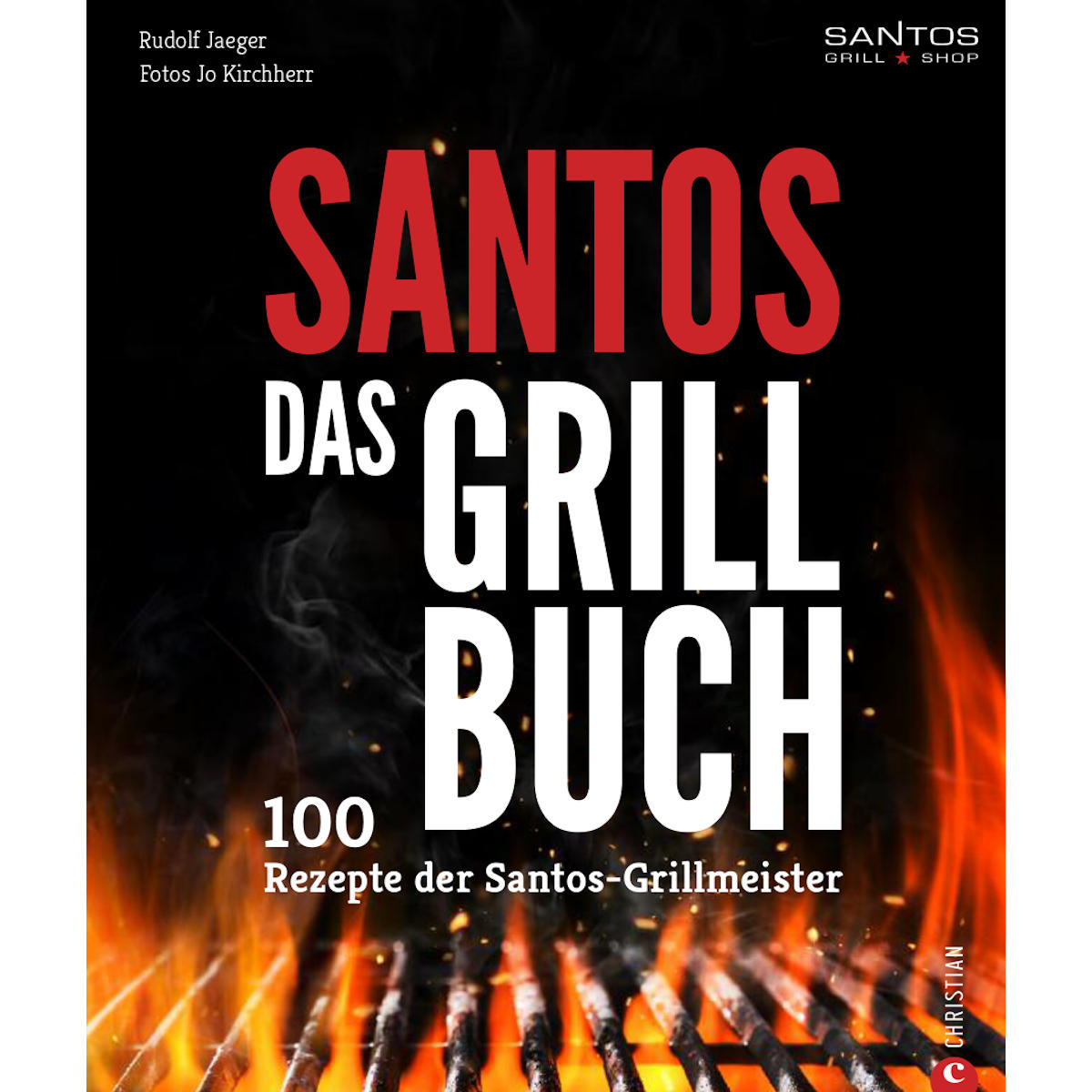 SANTOS Gusseisen für Grilltopf oder - - ideal Feuerstelle Lagerfeuer, ø31,5cm - - Kohle- Wokpfanne Feuertopf - Gas-Grill Guss-Wok rund oder